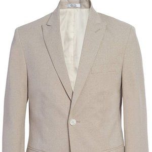 Calvin Klein Boys Blazer Suit Jacket, 2-Button Single Breasted Closure, Birch 18